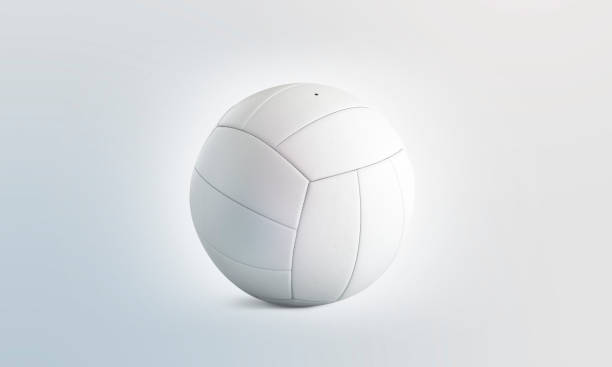 istock Blank white volleyball ball mock up, isolated, front view 1125955736