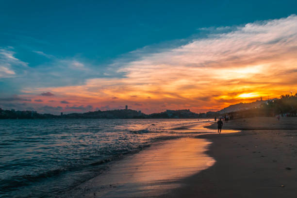 istock Beautiful sunset in Acapulco's beach 1125955751