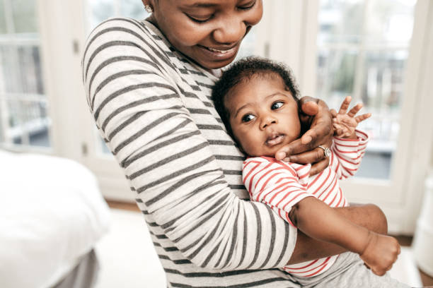 istock Mom and baby at home 1125955879