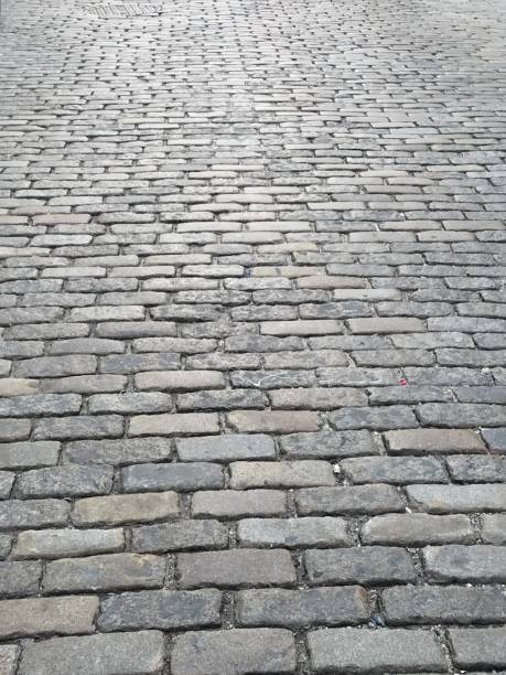istock Cobblestone street closeup from above 1125959729