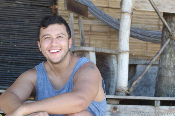 istock Ethnic man wearing a tank top in the summer 1125961505