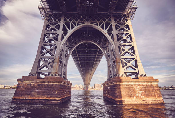 istock Under the Williamsburg Bridge at sunset, NYC. 1125966126