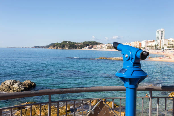 istock Viewpoint with binoculars with coins on a sunny summer day Lloret de Mar, Costa Brava, Spain 1125968623