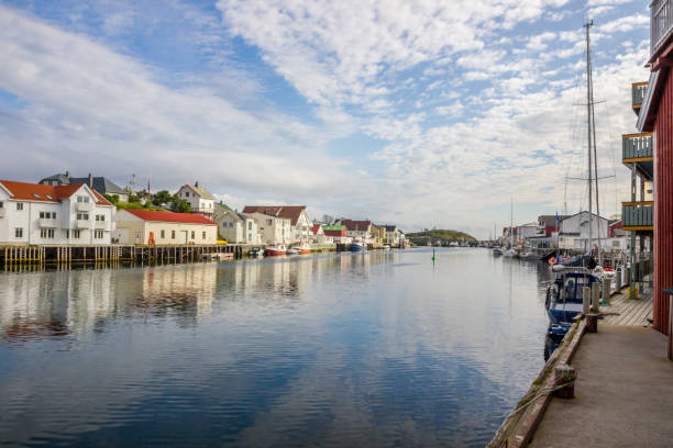 istock henningsvaer harbor on Lofoten in Norway 1125971283