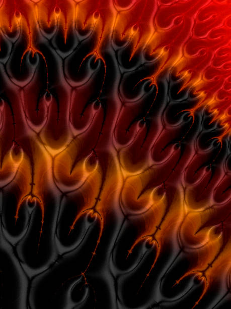istock High resolution multi-colored fractal background, which patterns remind those of flames. 1125971480