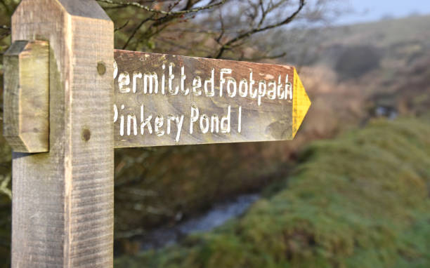 istock Footpath sign in Exmoor National Park 1125977348