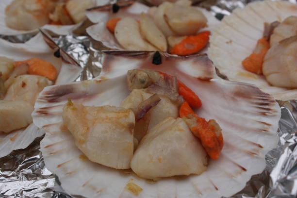 istock Scallop shells cooked with salted butter and shallot 1125984643