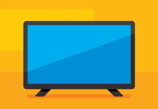 Vector illustration of HDTV Icon Flat