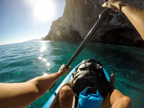 istock Stand up paddling towards the sun 1125993194