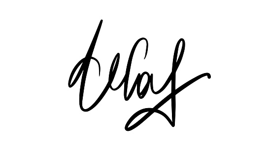 Decaf Lettering Decaf Lettering Vector Illustration Of Handwritten Lettering Vector ...