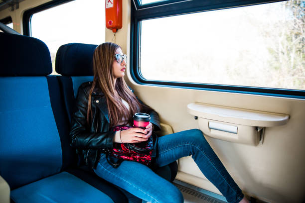 istock Beautiful woman enjoying in trip 1125996490