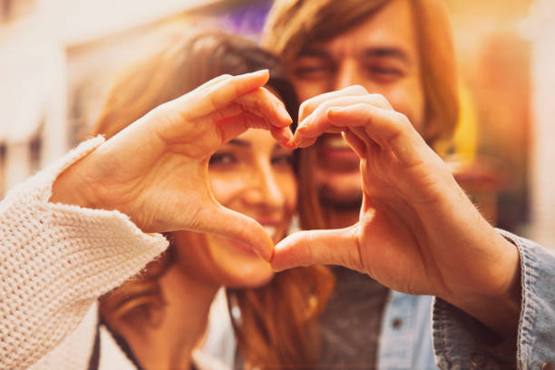 istock Heart shape from couple hands, Istanbul 1126005235
