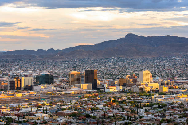 istock El Paso  skyline in Texas in the evening 1126005919