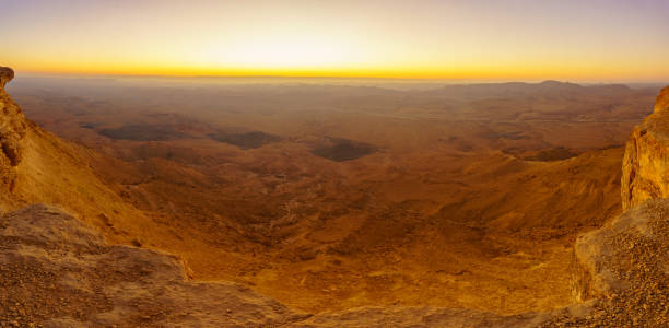 istock Panoramic sunrise view of Makhtesh (crater) Ramon 1126005969