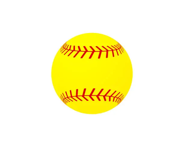 Vector illustration of Softball Ball Vector