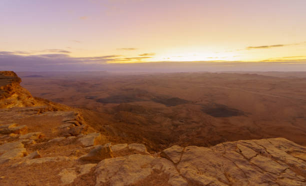istock Sunrise view of Makhtesh (crater) Ramon 1126007038