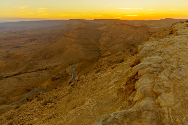 istock Sunset view of HaMakhtesh HaGadol (the big crater) 1126007807