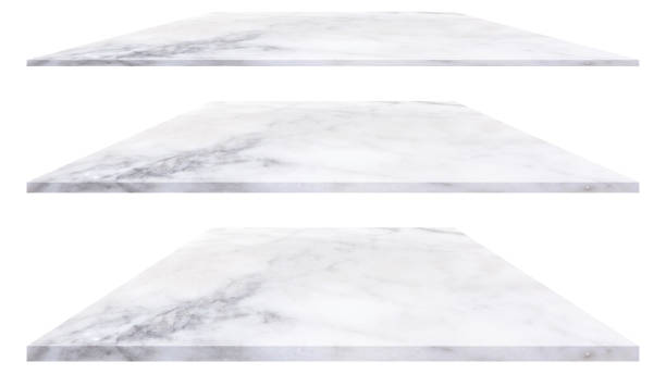 istock Marble plate isolated on white background for interior exterior decoration and industrial construction design. 1126009971