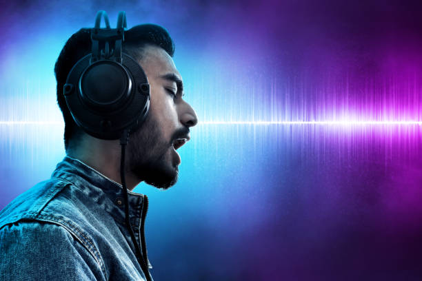 Man listening music
