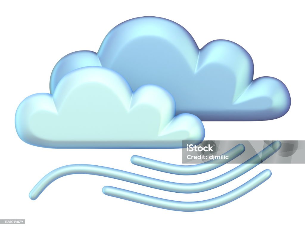 Biểu Tượng Thời Tiết Mây Và Gió 3d Hình ảnh Sẵn có - Tải xuống ...