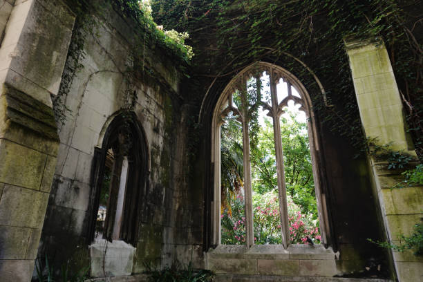 istock Ivy Covered Church Window 1126015857