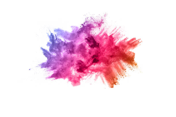 istock Abstract powder splatted background. Colorful powder explosion on white background. Colored cloud. Colorful dust explode. Paint Holi. 1126016239