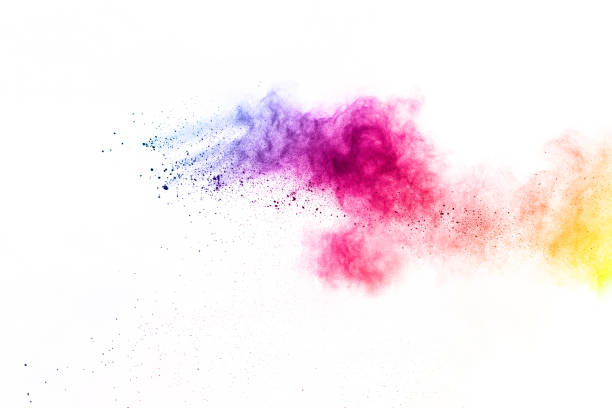 istock Abstract powder splatted background. Colorful powder explosion on white background. Colored cloud. Colorful dust explode. Paint Holi. 1126016766