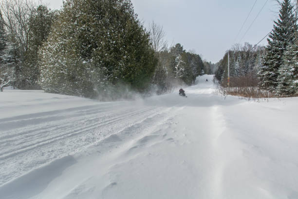 istock snow covered road northern Ontario Canada 1126016874