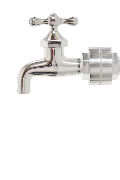 wasserhahn ausschneiden - valve water pipe leaking faucet stock-fotos und bilder