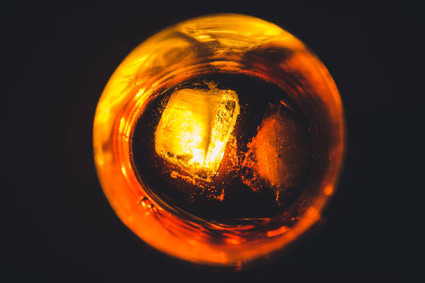 istock Glass of whiskey from above 1126022342