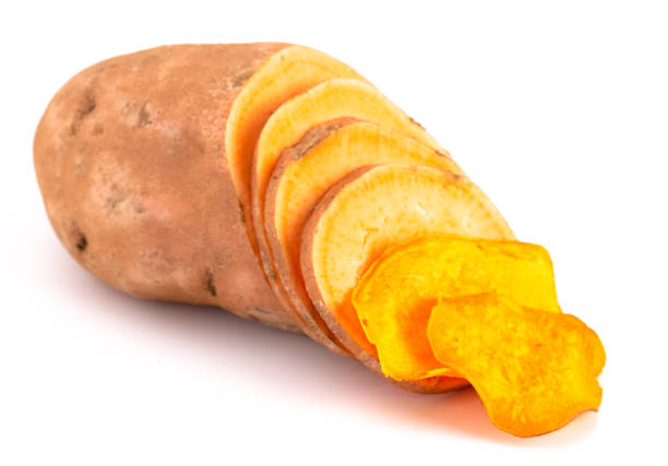 istock Healthy Potato Chips Made with Sweet Potatoes an Alternative to Classic Chips 1126022376