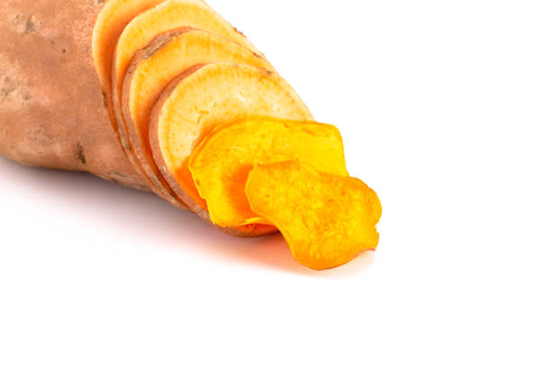 istock Healthy Potato Chips Made with Sweet Potatoes an Alternative to Classic Chips 1126023121