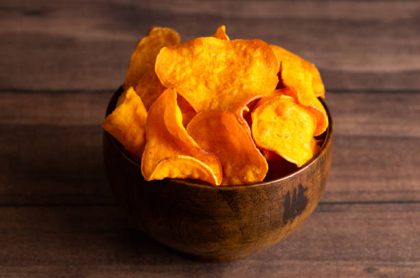 istock Healthy Potato Chips Made with Sweet Potatoes an Alternative to Classic Chips 1126023122