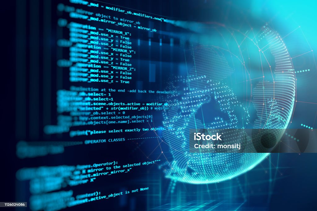 Programming Code Abstract Technology Background Of Software Developer ...