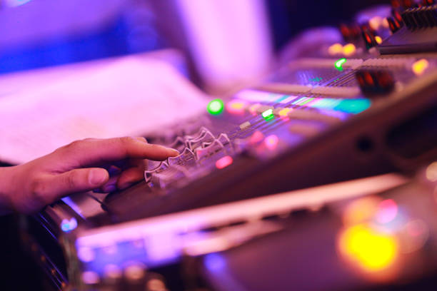 istock Sound recording studio mixer desk 1126024929