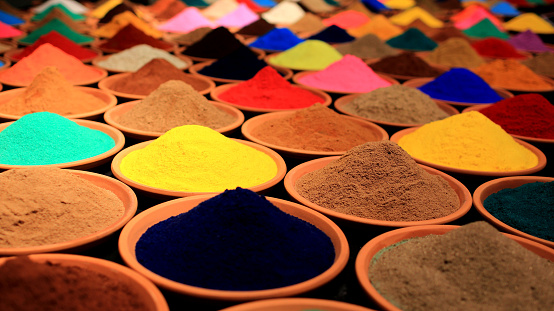 Various Colorful Spices for Display