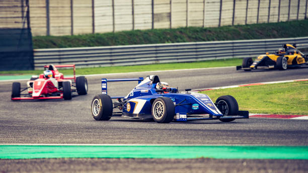istock Formula race cars on the track 1126025445
