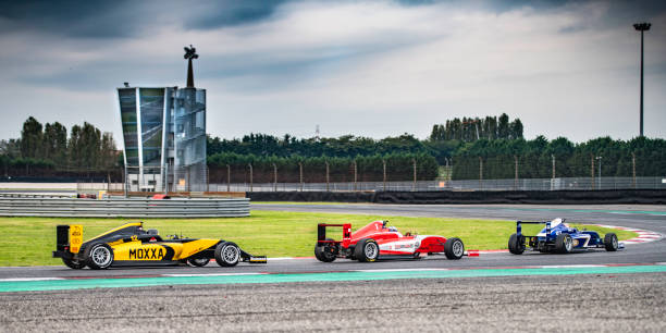 istock Formula race cars on the track 1126025447