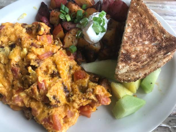 hearty healthy home made breakfast