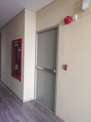 Fire exit door steel material stainless handle​ firehose cabinet