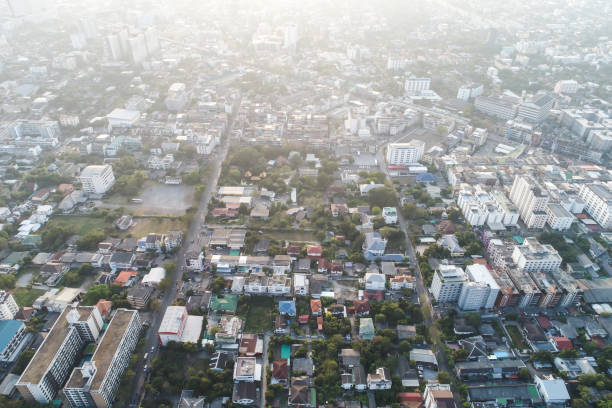 istock Modern condominium and flat building in Bangkok city 1126033084