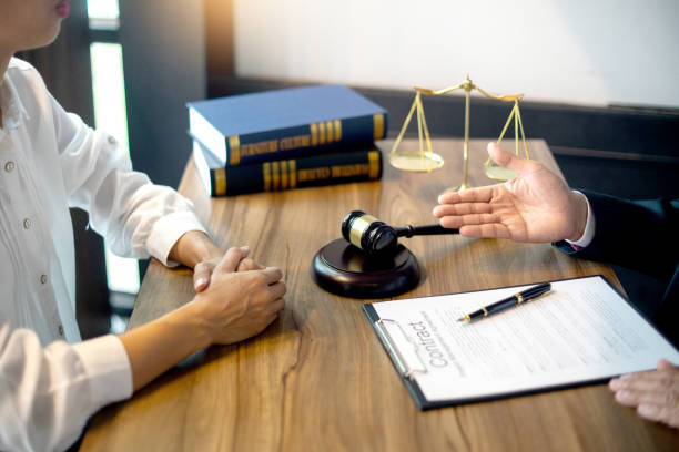 istock Judge gavel with Justice lawyers 1126038165