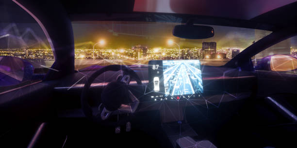 istock Automatic car speeding in china at night 1126039483