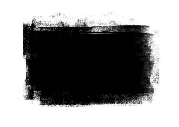 istock Black color graphic patches graphic brush strokes design effect element for background 1126039617