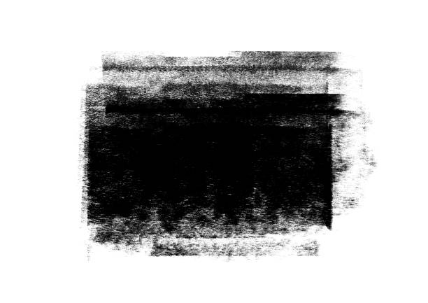 istock Black color graphic patches graphic brush strokes design effect element for background 1126041136