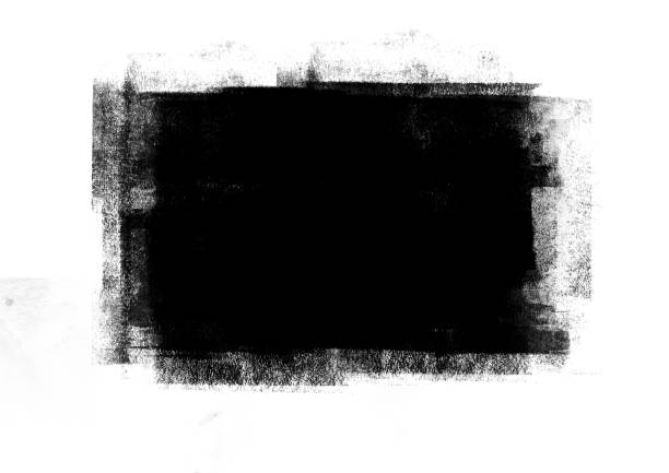 istock Black color graphic patches graphic brush strokes design effect element for background 1126041224
