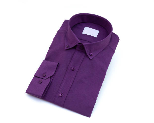 istock Purple men's shirt 1126043085