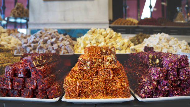 istock Turkish Delight bars - Lokum or Locum 1126043215