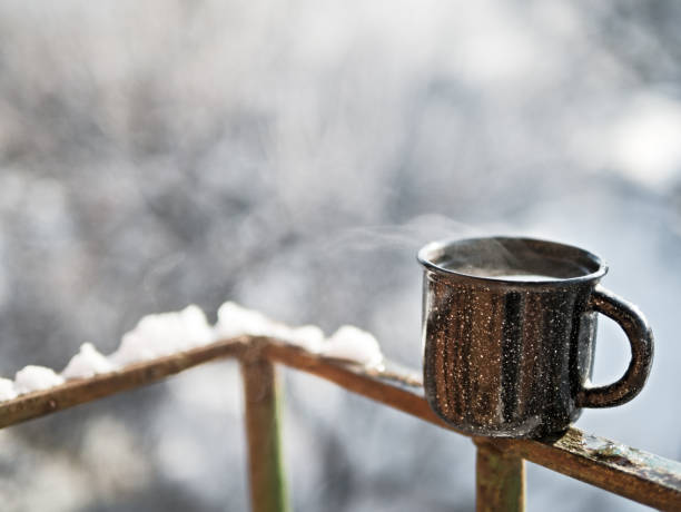 istock Hot cup coffee or cocoa outdoors 1126057179