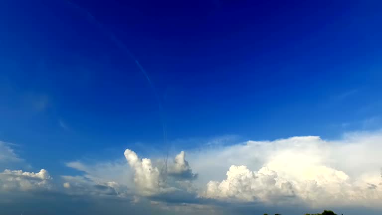 Aerobatic plane against beautiful blue sky